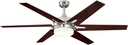 Westinghouse Cayuga 60-inch Ceiling Fan with LED Light Kit in Brushed Nickel