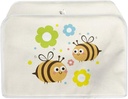 Cute Bee Flower Print Toaster Cover 2 Slice, Kitchen Appliance Decorative Dustproof Bread Maker Cover Women Gift