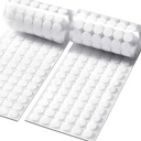 1000 Pcs (500 Pairs) 0.59inch Diameter Hook and Loop Fastener Self Adhesive Round Circle Sticky Sticker Dots for Arts and Crafts School Classroom Home and Office Use, White