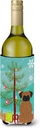 Caroline's Treasures BB4242LITERK Merry Christmas Tree Brindle Boxer Wine Bottle Hugger Bottle Cooler Sleeve Hugger Machine Washable Collapsible Insulator Beverage Insulated Holder
