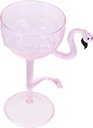 Dancing Flamingo Wine Goblet Pink Glassware Cocktail Cups Home Decor Party Favors
