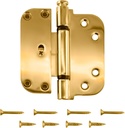 Brixwell 56-223pb Adjustable Guide Hinge Polished Brass Flat Leaf with NRP Pin