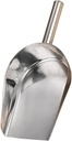 Cabilock Portable Stainless Steel Ice Scoop Utility Shovel Multi Use Cereal and Flour Scoop for Home and Kitchen Comfortable Grip Space Saving Design