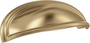 Amerock | Cabinet Cup Pull | Champagne Bronze | 3 in. (76 mm) & 4 in. (102 mm) Center-to-Center Drawer Pull | Ashby | Kitchen and Bath Hardware | Furniture Hardware