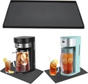 Ice Tea Maker Machine Silicone Mat Iced Coffee Maker Mat, Silicone Drip Pan for Iced Tea Maker, Ice Tea Pitcher Brewer Soft Tray, Non-Slip Waterproof Cold Brew Maker Machine Pad 19''x12''