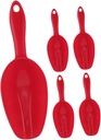 Cabilock 5pcs Plastic Grain Shovel Ice Serving Spoon for Home Kitchen Buffet Candy Scoop for Candy Jar Snack Jar Scoop