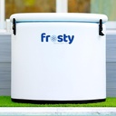 Ice Pod Pro Cold Plunge - Inflatable Ice Tub for Cold Water Therapy - Pro Grade Cold Plunge with Water Chiller Compatibility - The Ice Pod Cold Plunge Tub for Ice Bath & Ice Plunge (Light Gray)