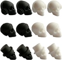 brandname Lanebudd Wine Glass Drink Markers ，Skull Wine Glass Mark ，Creative Party Party Silicone Cup Identification Distinguisher Goblet Decoration 12 Packs