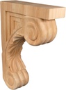 BingLTD - 13" Corbel Rustic Solid Hardwood Bracket - 1 Piece (C5-UNF-FBA)