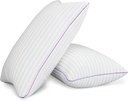 Pillows King Size Set of 2,Breathable Hotel Collection Bed Pillows for Sleeping Medium Soft Down Alternative Microfiber Filled,20 x 36 Inches