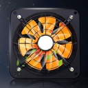 HBJWOV Exhaust Fan Ventilation Exhaust Fan Hanging Wall Mounted Low Noise Home Bathroom Kitchen Smoke Exhaust Fan Air Vent(10)