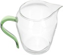 GLEAVI Borosilicate Tea Dispenser with Side Handle Household Tea Cup for Smooth Pouring Heat Resistant for Tea Sake Spirits Elegant Design for Gatherings