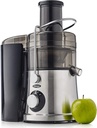 Omega C2100S High Speed Juicer with Extra Large Three-Inch Chute Extracts Juice from Whole Foods & Includes A Stainless Steel Filter & High Low Speed Settings, 3-Speed, Silver