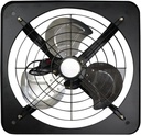 ventilation fan 10inch Powerful Industrial Ventilation Extractor Metal Axial Exhaust Commercial Air Blower Fan for Kitchen Inline Window Fan, 45W, Black ventilating fan(Size:US), 20010125