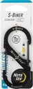 Nite Ize - LSB4-01-R3 LSB4-11-R3 S-Biner Slide Lock Carabiner, Black, #4