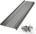 6" Leaf Guards for Gutters with Stainless Steel Micromesh Gutter Guard Leaf Filter – Contractor Grade Aluminium Gutter Covers from Manufacturer (25 Feet, Teretone)