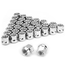 M14x1.5 Lug Nuts Replacement for Chevy Silverado Tahoe C/K2500 Suburban, GMC Sierra Yukon, RAM 2500 3500, Ford F250, 32PC Open end Zinc Conical Bulge Seat 14×1.5 Lug Nuts for Aftermarket Wheels
