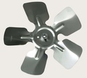 A63841 Metal Fan Blade 8" Diameter 5 Blades 1/4" Bore Hub CW 24 Degree Propeller