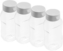 4pcs Jam Jar Squeeze Bottles Ketchup Dispenser Kids Snack Containers Plastic Containers Plastic Condiment Squeeze Bottle Plastic Squirt Bottle Mustard Bottle Sauces Bottle Tea