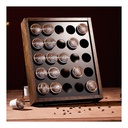 K Cup Holder, Kcup Coffee Pods Holder, Wooden K Cup Holders Holds 25 Pods, K Cup Storage Rack Made of Wood and Acrylic, for Coffee Bar Accessories Decor and Home