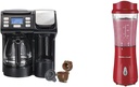 Hamilton Beach FlexBrew Coffee Maker and Portable Blender for Single Serve, Full Pot, Smoothies