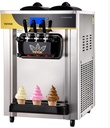 VEVOR Commercial Ice Cream Maker, 22-30L/H Yield, 2200W Countertop Soft Serve Machine with 2x6L Hopper 2L Cylinder LCD Panel Puffing Shortage Alarm, Frozen Yogurt Maker for Restaurant Snack Bar, Silve