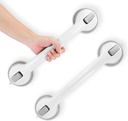 Grab Bars for Bathtubs and Showers, 2025 Updated 2 Pack Shower Handle 16 in Heavy Duty Suction Cup for Shower, Bathroom Safety Bar for Elderly Gray