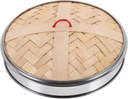 VOSAREA Bamboo Steamer Lid Replacement Breathable Food Steamer Cover for Cooking for Dim Sum Vegetables and Meat