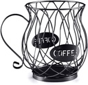 Universal Coffee Capsule Storage Basket Vintage Coffee Pod Storage Box Black For Cafe Restaurant Tea Room Kitchen Countertop Storage Holder, IDDE002477-593-1154519101