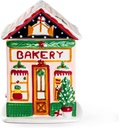 Potter's Studio Bakery House Cookie Jar 2 Qt. Holiday Christmas