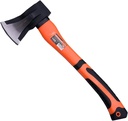 Edward Tools Wood Splitting Maul 17” - 3 lb. Axe and Sledge Combined - Forged Steel Head - Splits Wood Better Than Camp Axe or Hatchet - Kindling Splitter - Rubber Sheath