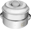 Cabilock Stainless Steel Food Steamer Lid Practical Cooking Basket for Quick Vegetable and Dumpling Steaming Easy to Clean and Design