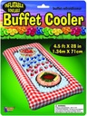 Forum Novelties Gingham Buffet Cooler, Red/White