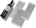 Wine Label Protector Film – Cabernet Size (50 pcs, 1.6 mil), Transparent Double-Sided Stickers for Wine Label Protection, Wedding & Celebration Gift