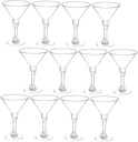 12Pcs Unbreakable Cocktail Glasses Wine Cups Party Beverage Goblets for Sparkling and Desserts