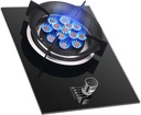 Indoor Gas Stove,Thermocouple Flameout Protection Device Portable Single Stove,NG/LPG Single Burner 5.2kw,for Home(LPG)
