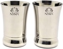 NYRA® Stainless Steel Heavy Gauge Glass/Tumbler for Water, Juice, Beverages, 450 ML Each (Pack of 2)