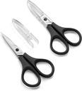 Beaditive Lightweight Sewing and Embroidery Scissors Set (2 PC) | Sewing, Embroidery, Paper Cutting, Crafting | Stainless Steel | Protective Cover (4 in)