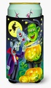 Caroline's Treasures APH0935TBC Halloween with Dracula and Frankenstein Tall Boy Hugger Can Cooler Sleeve Hugger Machine Washable Drink Sleeve Hugger Collapsible Insulator Beverage Insulated Holder
