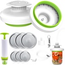 Mason Jar Vacuum Sealer Kit - Vacuum Sealer with Manual Pump and Lid Opener for Wide & Regular Mouth Jars