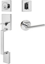 Designers Impressions Keeneland Polished Chrome Handleset with Kain Interior Lever (We Key All Lock Orders Alike for Free)