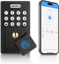 KNOBWELL Smart Lock Deadbolt for Front Door, Fingerprint Keyless Entry Door Lock, Biometric Touch Digital Keypad Deadbolt, Electronic Password Door Locks with Bluetooth and APP Control