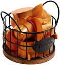 Luxshiny Pod Holder Metal Storage Basket Countertop Organizer for Cups Espresso Pod Holder