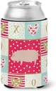 Caroline's Treasures CK5364CC Welsh Pig Love Can or Bottle Hugger, Red Cooler Washable Drink Sleeve Collapsible Beverage Insulated Holder, Can Hugger, Multicolor