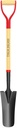 HIGHLIGHT Spade Shovel, Transplanting Spade, Drain Spade, Spade Shovels for Digging, Sharp Shooter Shovel or Spade, 45Inch, Stell D-Grip, Wooden Handle