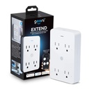 Geeni Smart Wi-Fi 4 Outlet Plug with Surge Protection - Compatible with Alexa & Google Home, White: 1-Pack