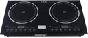 1200W+1400W Induction Cooktop with 2 Burners, 110V Electric Ceramic Cooktop Stove, Countertop Burner, Portable Induction Burners, Hot Warning, Over-Temperature Protection