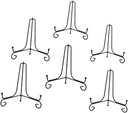 6pcs Iron Display Stands for Plates Photos Art Vintage Minimalist Photo Holders for Organizing Showcasing Home Office