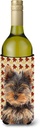 Caroline's Treasures KJ1209LITERK Fall Leaves Yorkie Puppy/Yorkshire Terrier Wine Bottle Hugger Bottle Cooler Sleeve Hugger Machine Washable Collapsible Insulator Beverage Insulated Holder