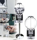 Coffee Pod Gumball Machine,Vending Machine,Convenient Storage/Hold 240 3.2cm Capsules,Coffee Pod Holder,with Metal Stand&20 Colored Ball Shells for Business Or Home,Black